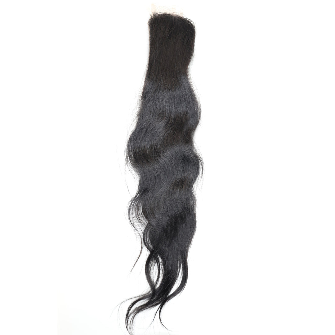 2" BY 6" Raw Wavy HD Lace Closure