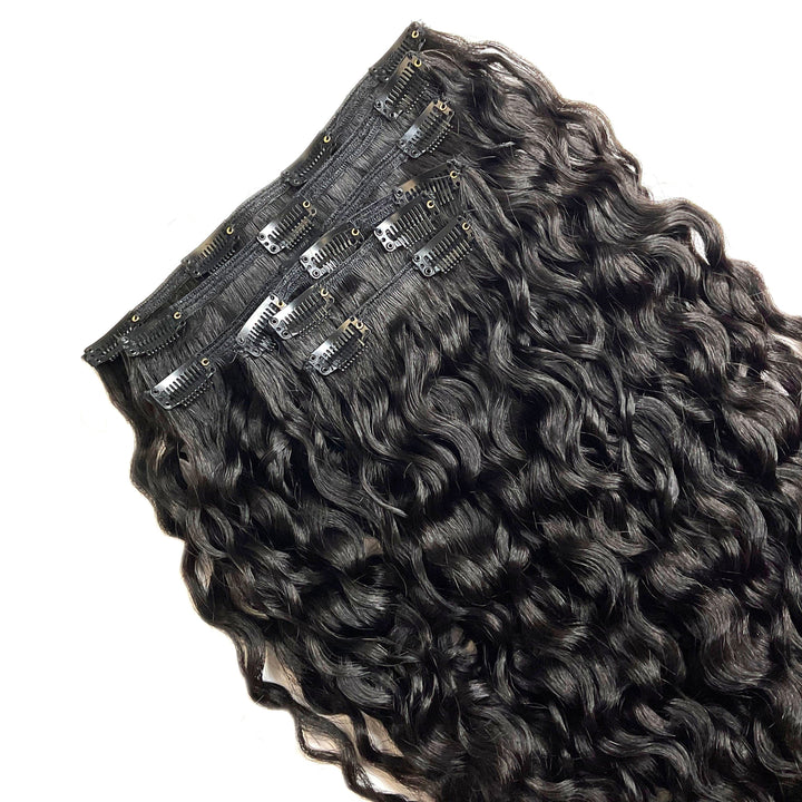 Raw Cambodian Curly Wave Clip-Ins (Pre-Order – Ships in 21 days)