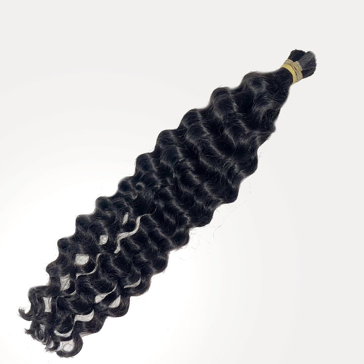 Raw Boho Deep Wave Bulk Braiding Hair