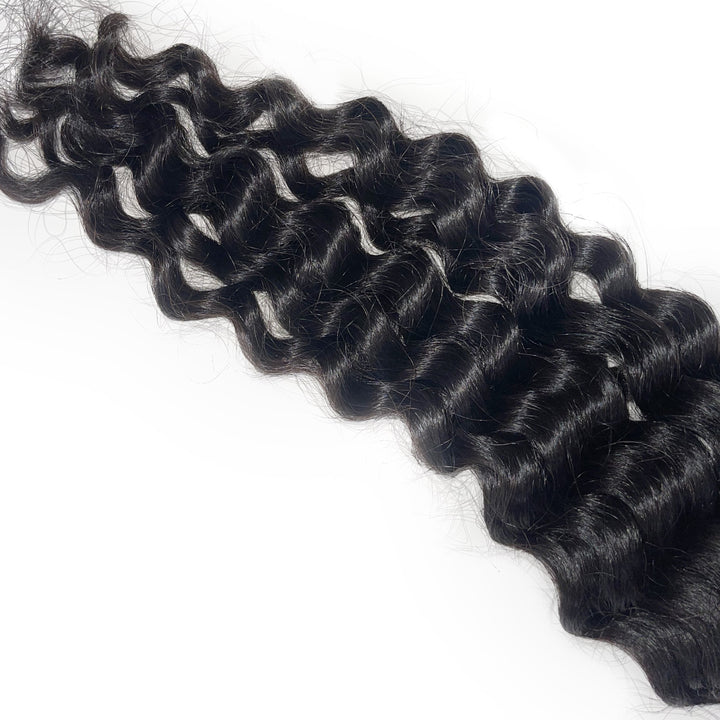 Raw Boho Deep Wave Bulk Braiding Hair