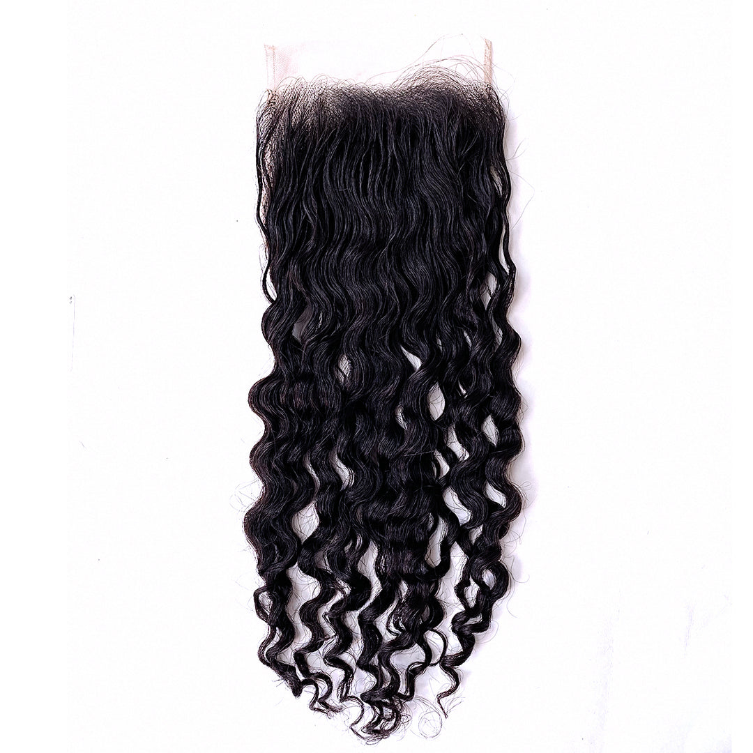 YUMMY Raw Burma Curly HD Lace Closure -Burmese