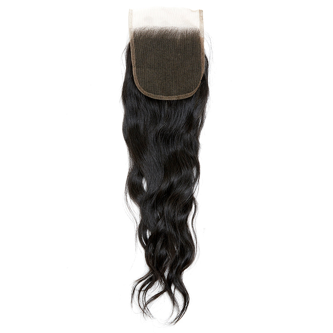 Raw Cambodian Natural Wave 5" by 5" HD Lace Closure