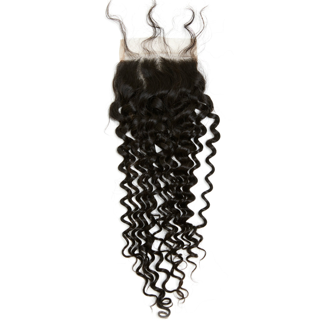 YUMMY Virgin Deep Curl HD Lace Closure-DARK