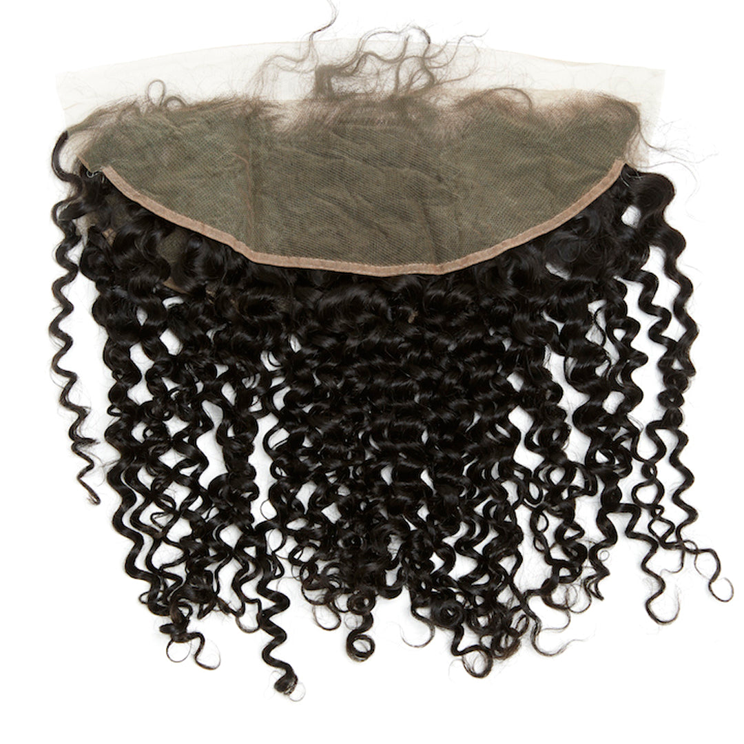 YUMMY Virgin Deep Curl HD Lace Frontal-Dark