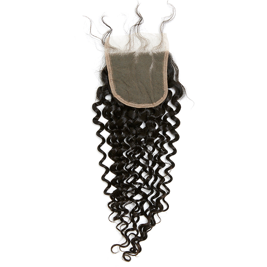 YUMMY Virgin Deep Curl HD Lace Closure-DARK