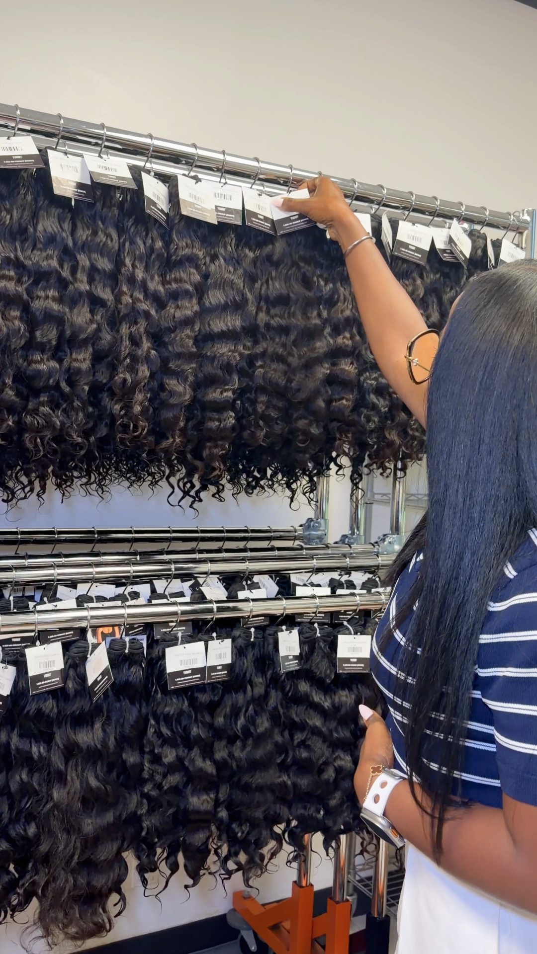 Founder of Yummy Hair Extensions sharing what she looks for when sourcing for quality raw human hair extensions