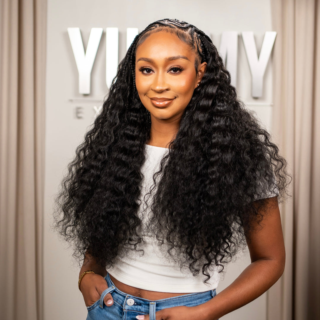 The Ultimate Vacation Hairstyle – Fulani Braids With Voluminous Curls