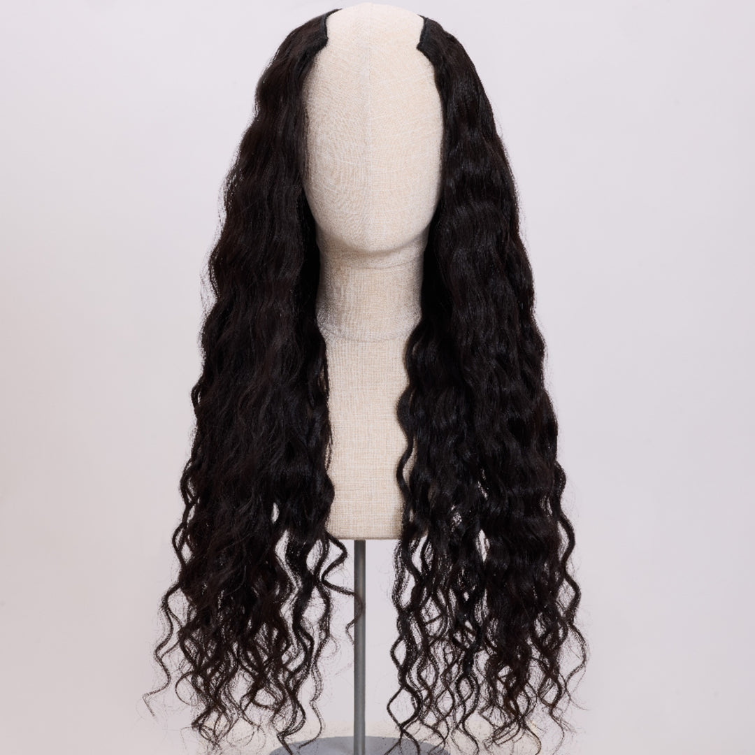 Raw_Cambodian_Wavy_Elegance_UPart_Wig_Front_View