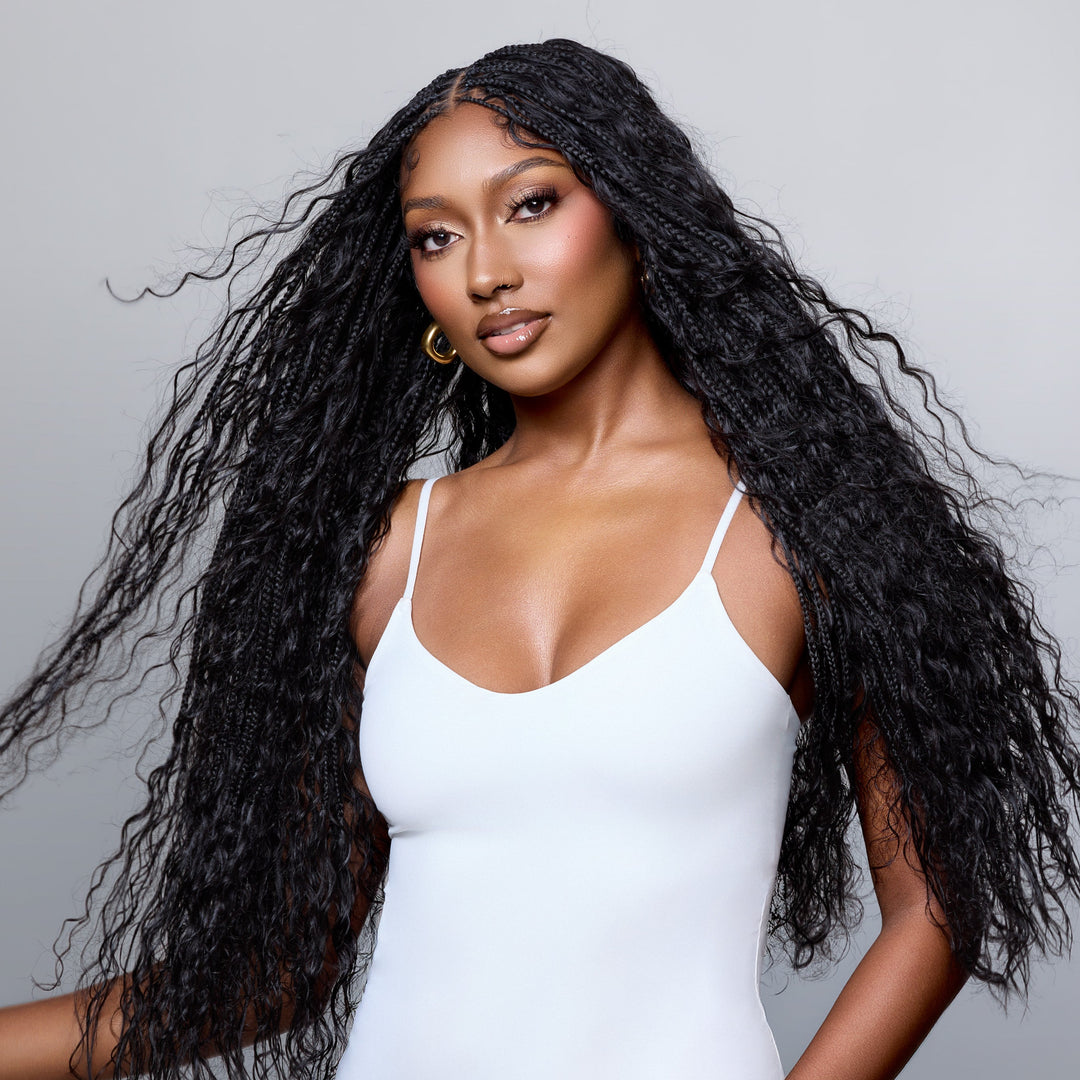 Raw Cambodian Curly Bulk Hair for Braiding