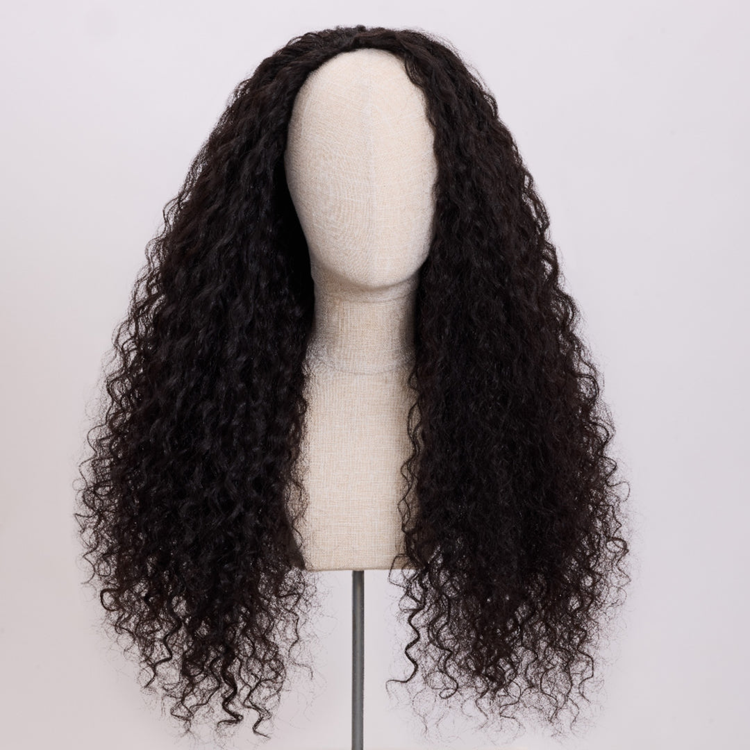 Raw_LAO_Lush_Curly_Half_Wig_Front_View_Yummy_Extensions