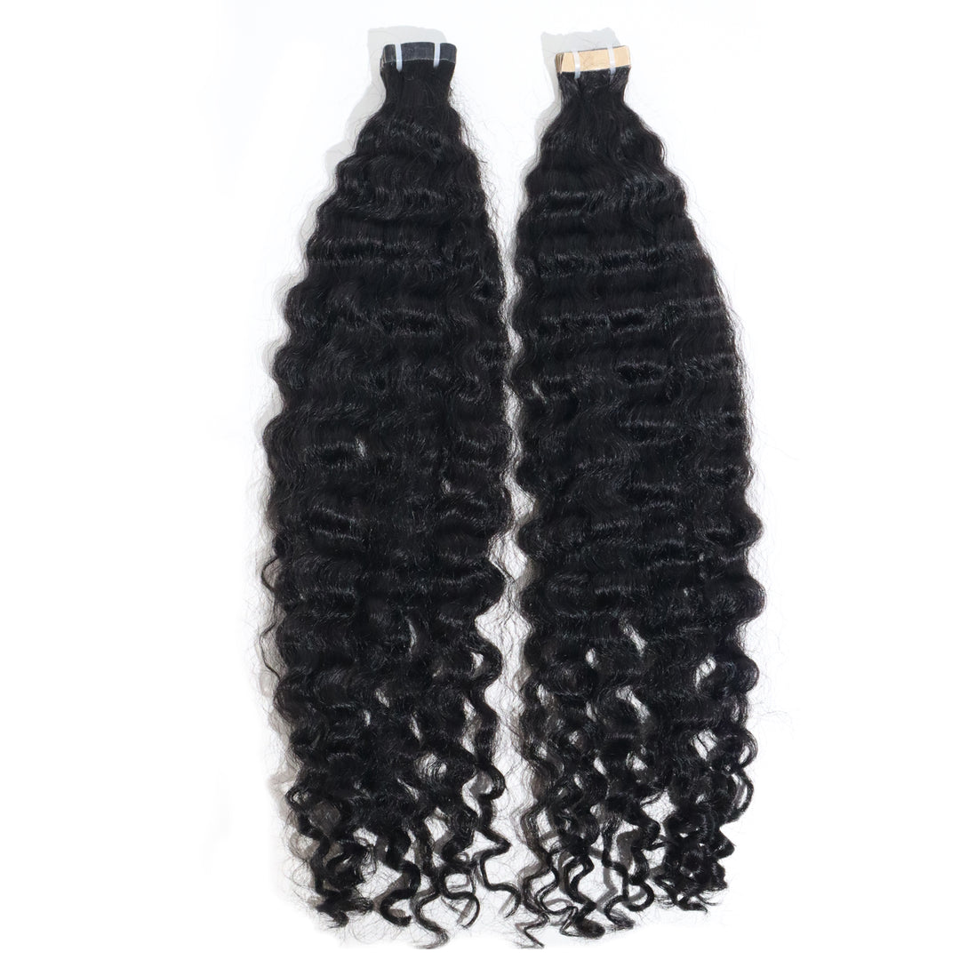 Tape-In Extensions-Textured Raw Curly