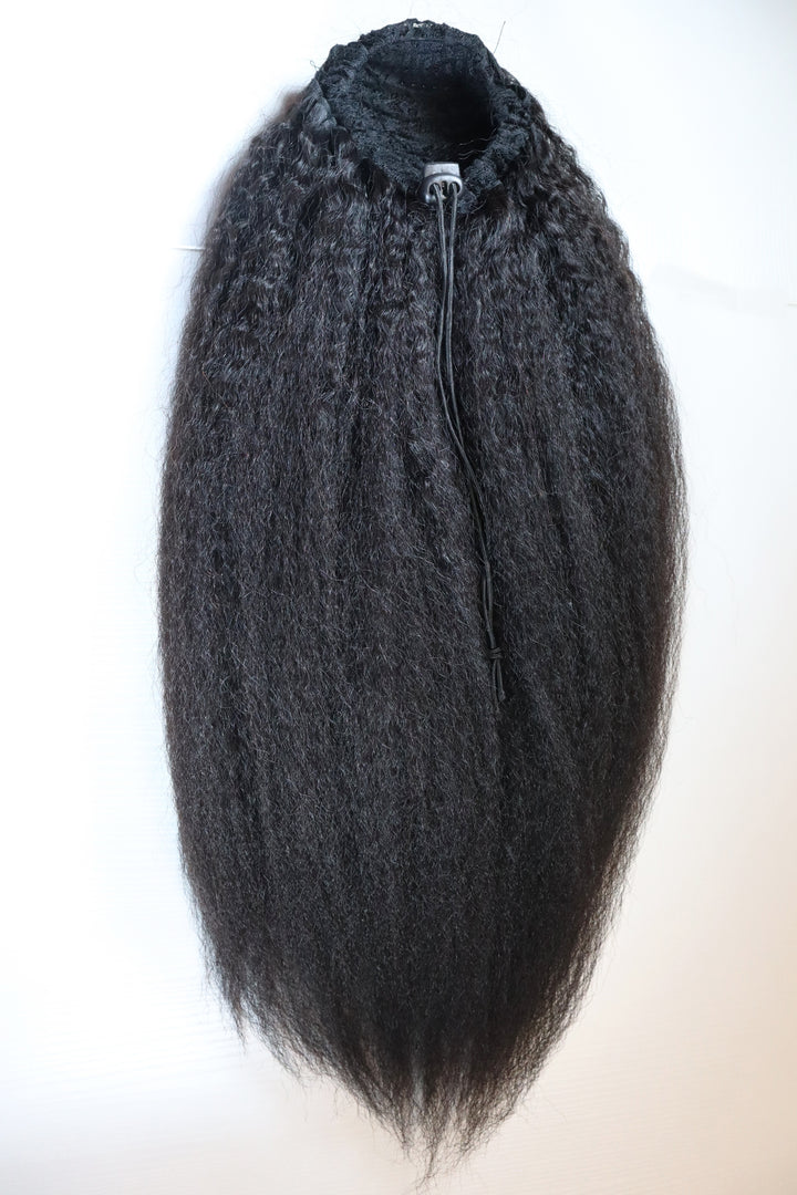 Blow Out Straight Drawstring Ponytail