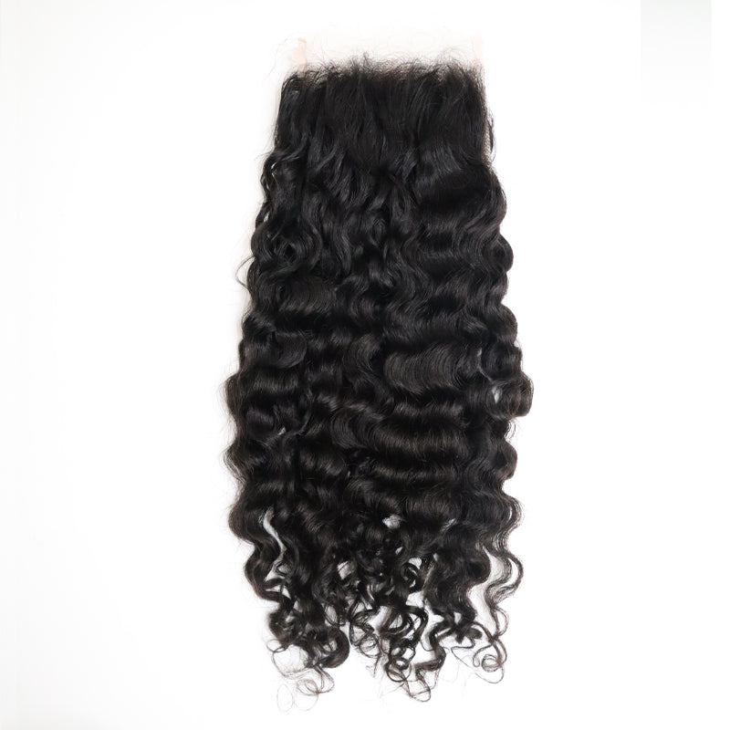 Raw LAO Lush Curly 5" BY 5" HD Lace Closure