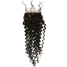 Load image into Gallery viewer, YUMMY Virgin Deep Curl Lace Closure-DARK